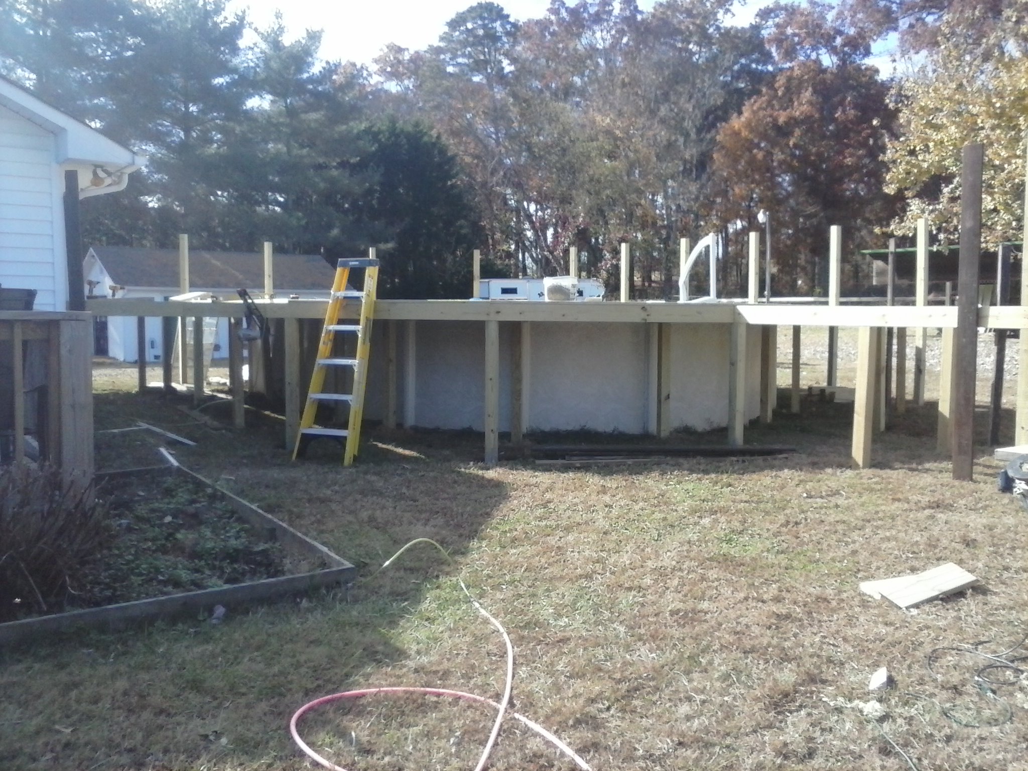 building the deck frame