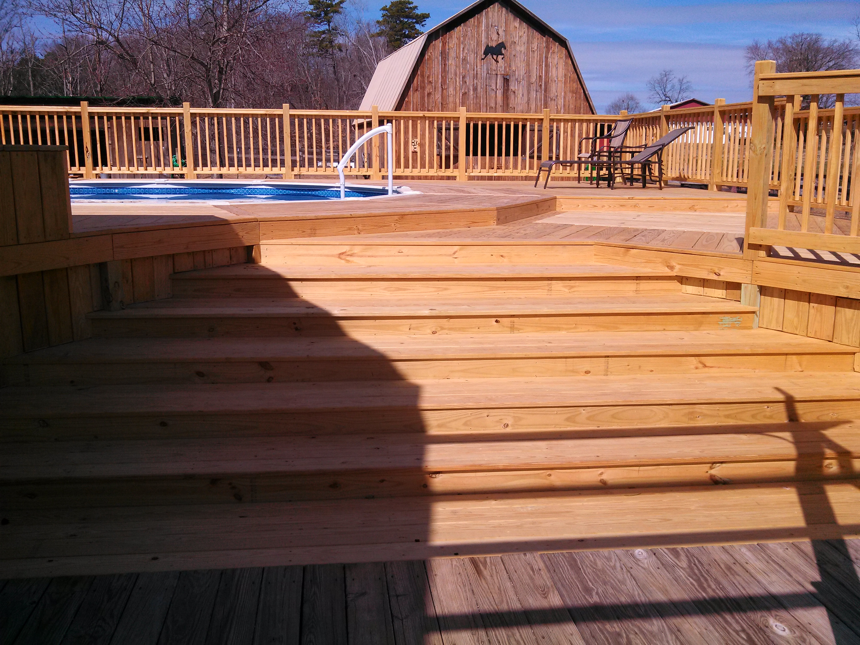 unique deck steps