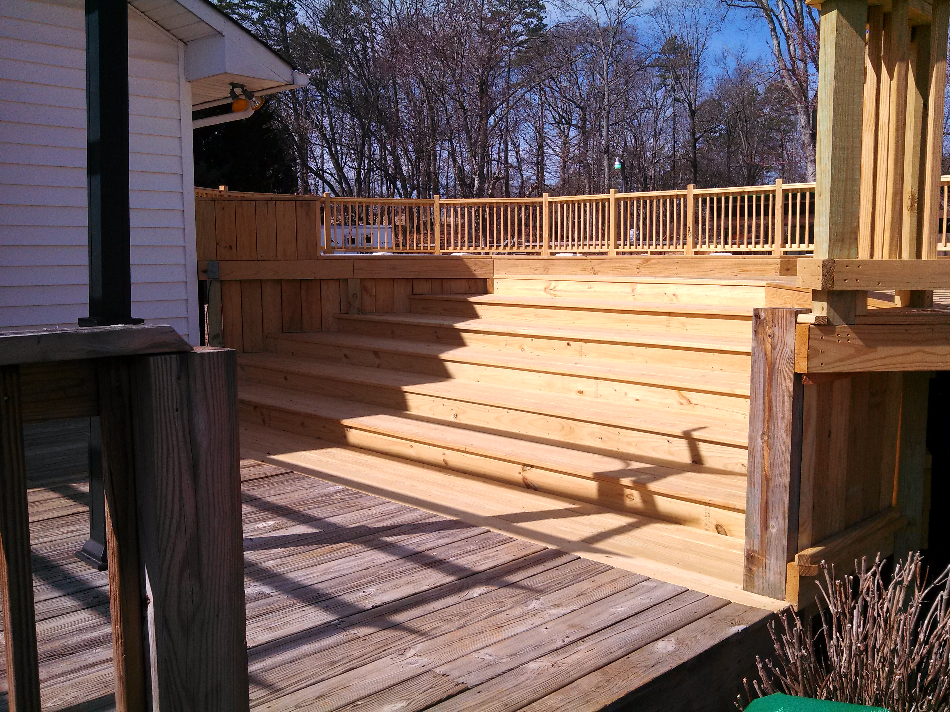 another view of the decks steps