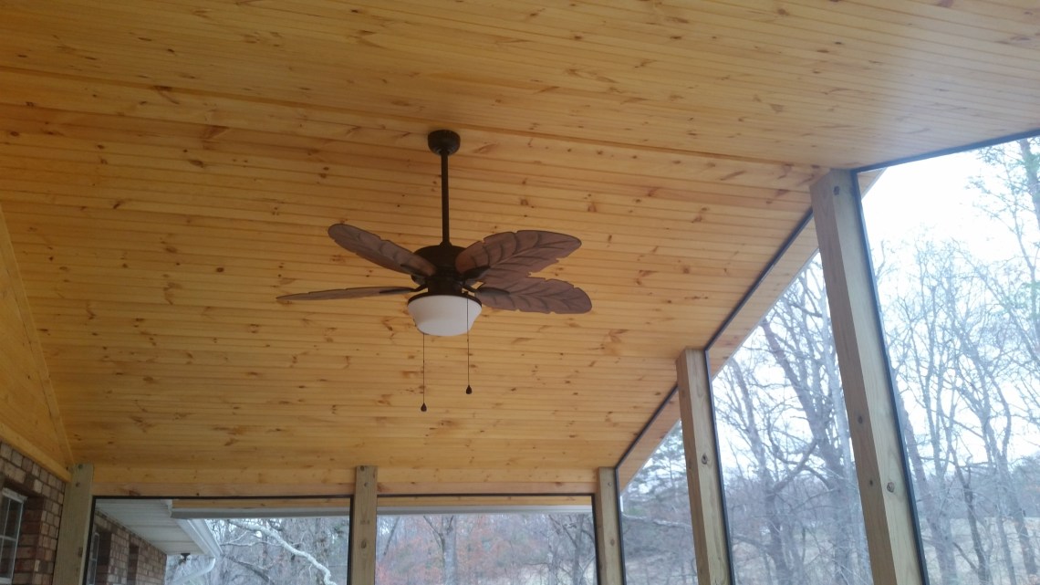 tongue and groove screen porch ceiling