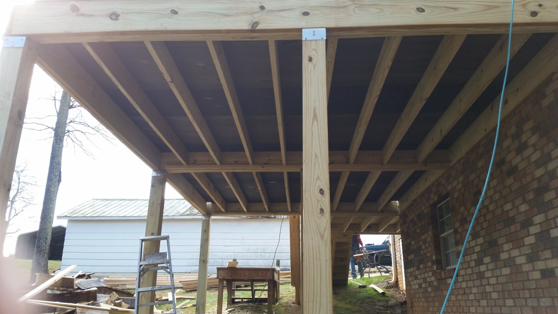 deck from underneath
