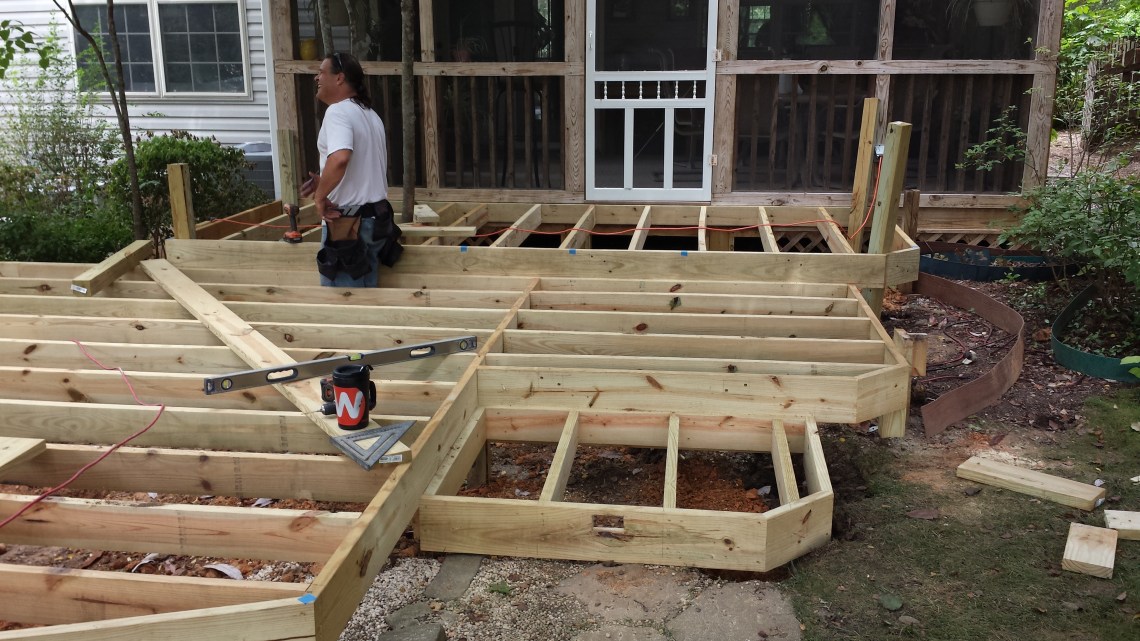 building the new deck