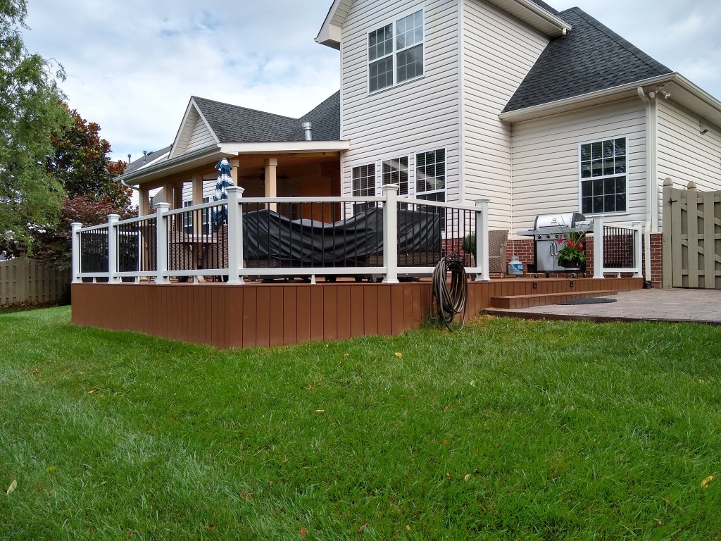 Deck builders finished the deck