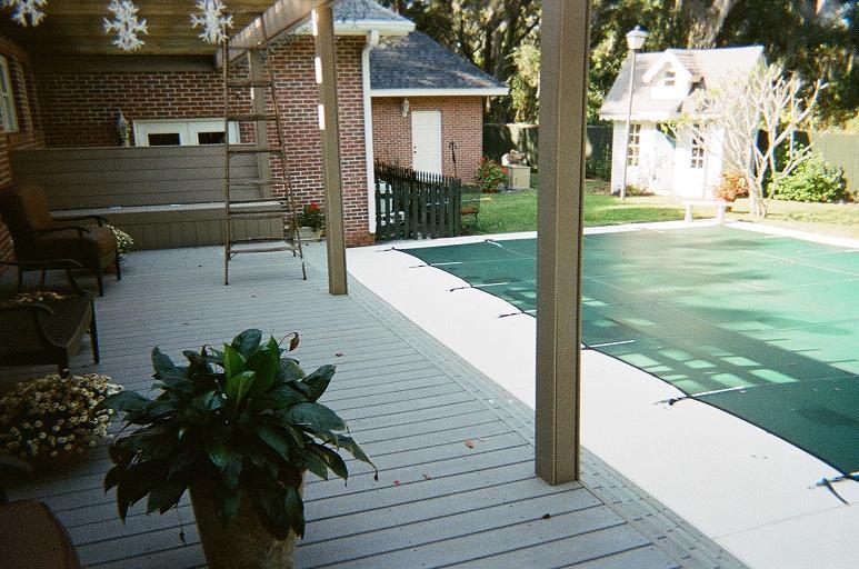 View looking down the stairs